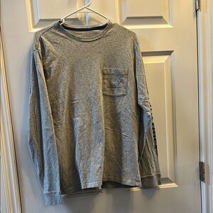 Vineyard Vines Heather Gray Long Sleeve Tee